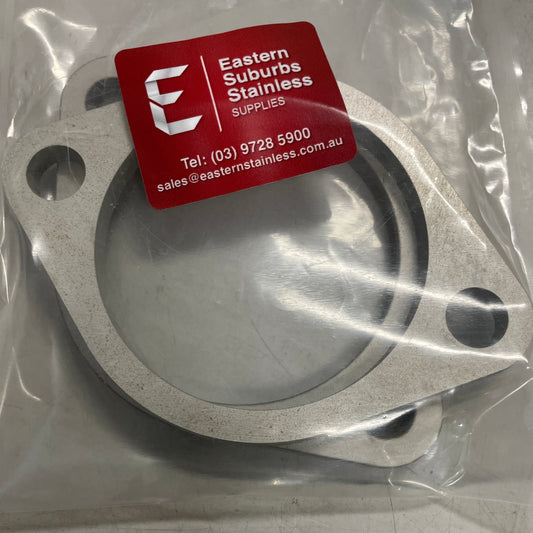 2 1/2" (63.5mm) ID Stainless Steel Flange Kit, 2-Piece with M14 Bolt Holes